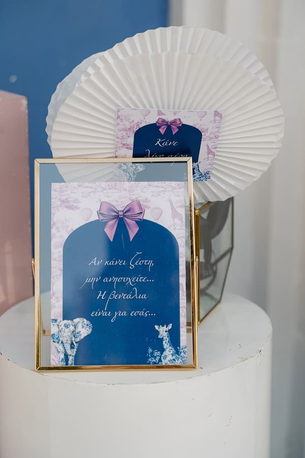 Baby Dior Inspired Baptism Lilac Blue Decoration Ideas