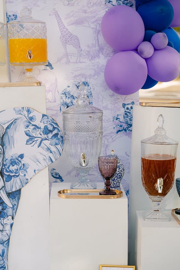 Baby Dior Inspired Baptism Lilac Blue Decoration Ideas