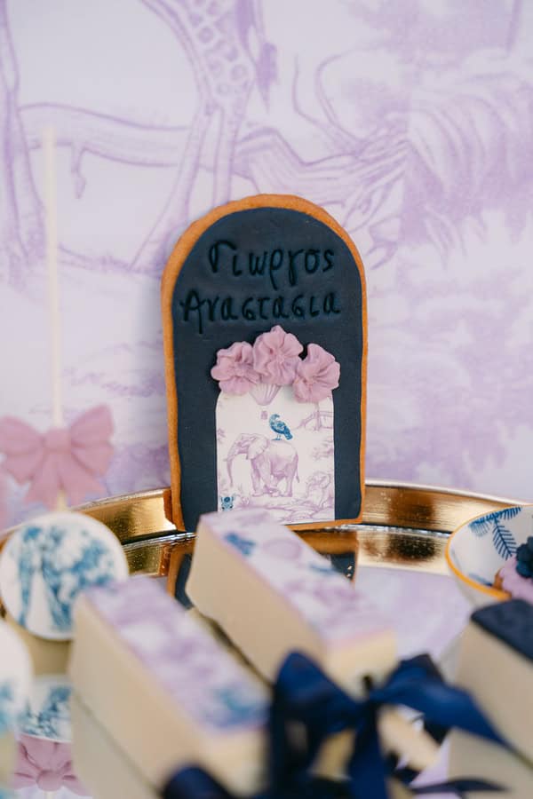 Baby Dior Inspired Baptism Lilac Blue Decoration Ideas