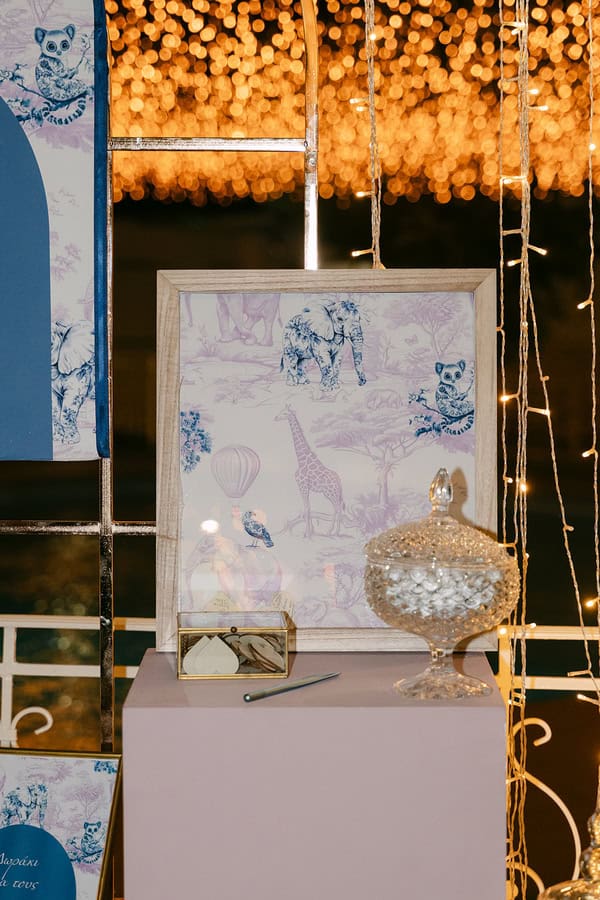 Baby Dior Inspired Baptism Lilac Blue Decoration Ideas