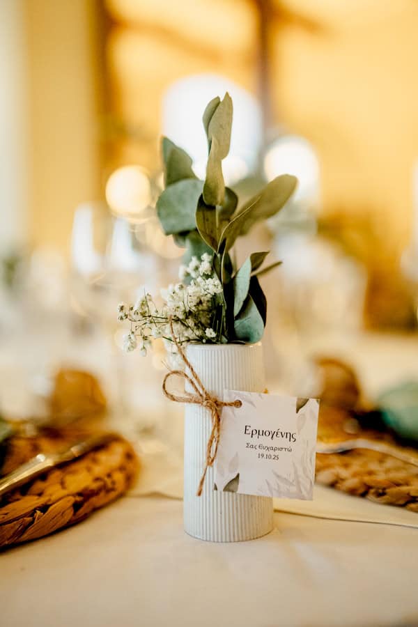 Beautiful Baptism Botanical Decoration Mint And White Hues