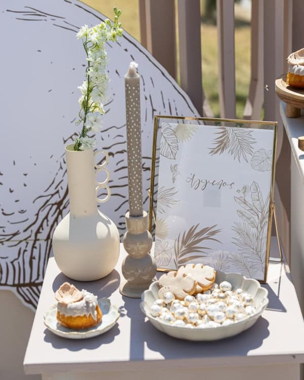 Safari Baptism Ideas Chic Neutral Colors