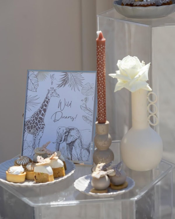 Safari Baptism Ideas Chic Neutral Colors