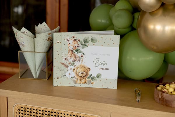 Baby Safari Baptism Animals Details