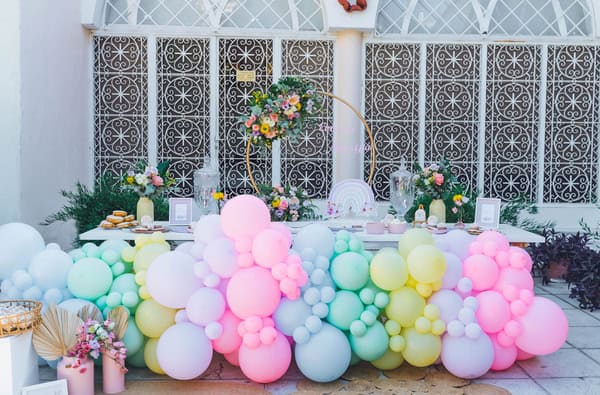 Baptism Decoration Ideas Pastel Colors Boho Rainbow Details