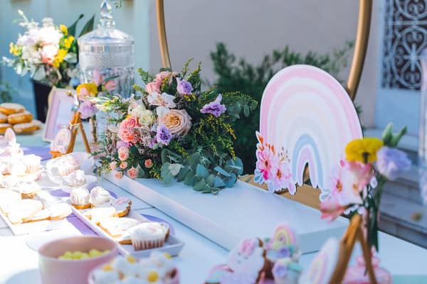 Baptism Decoration Ideas Pastel Colors Boho Rainbow Details