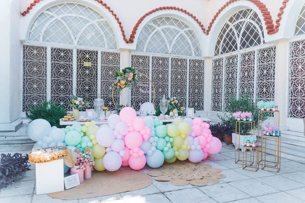 Baptism Decoration Ideas Pastel Colors Boho Rainbow Details