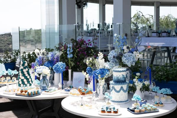Chic Baptism Ideas Parga Blue White Details