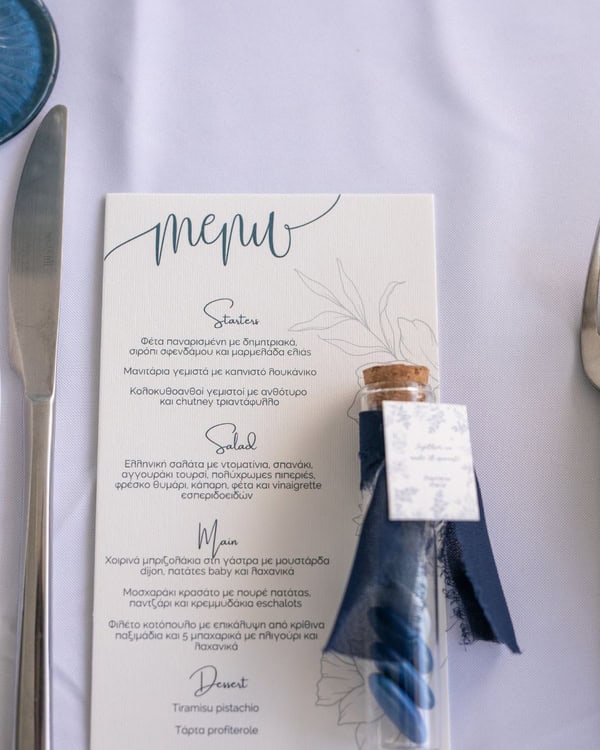 Chic Baptism Ideas Parga Blue White Details