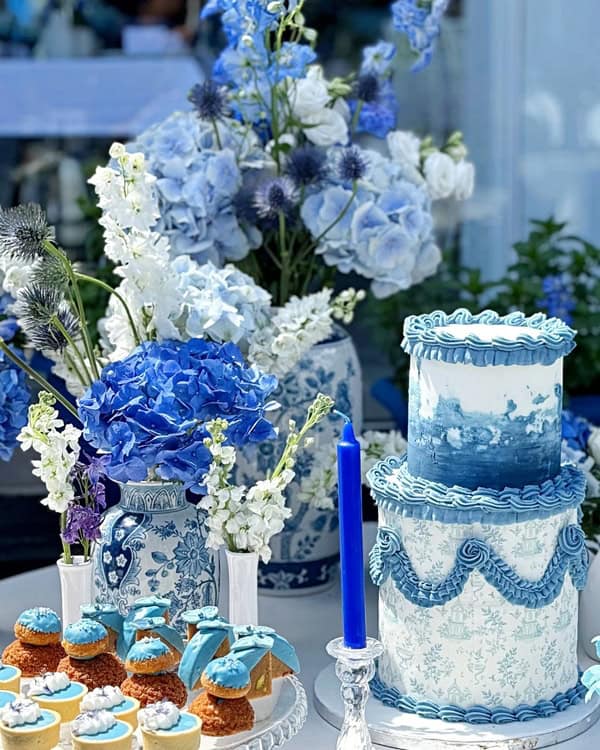 Chic Baptism Ideas Parga Blue White Details