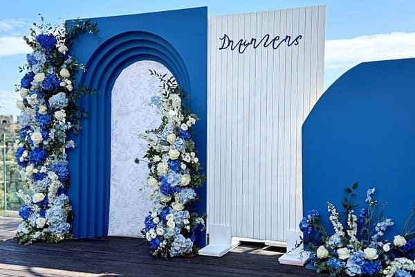Chic Baptism Ideas Parga Blue White Details