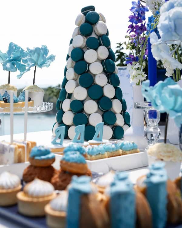 Chic Baptism Ideas Parga Blue White Details