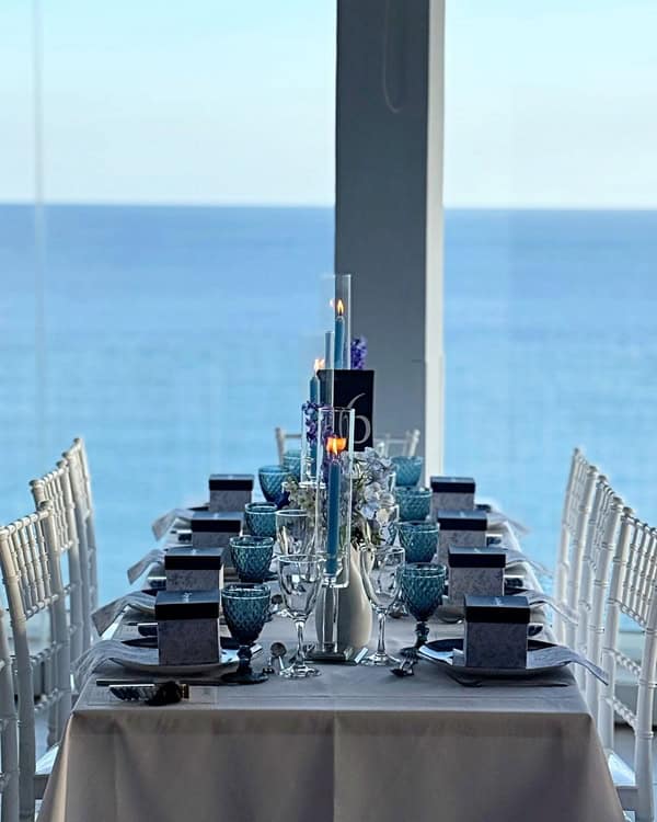 Chic Baptism Ideas Parga Blue White Details