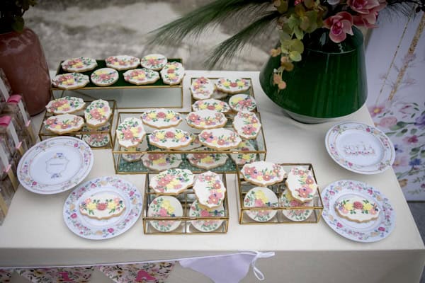 Floral Baptism In Fuchsia And Baby Pink Tones