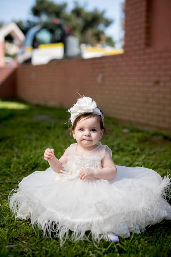 Floral Baptism In Fuchsia And Baby Pink Tones
