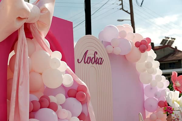 Romantic Girl Baptism Bow Decoration Ideas