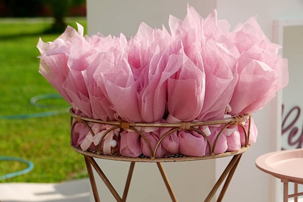Romantic Girl Baptism Bow Decoration Ideas