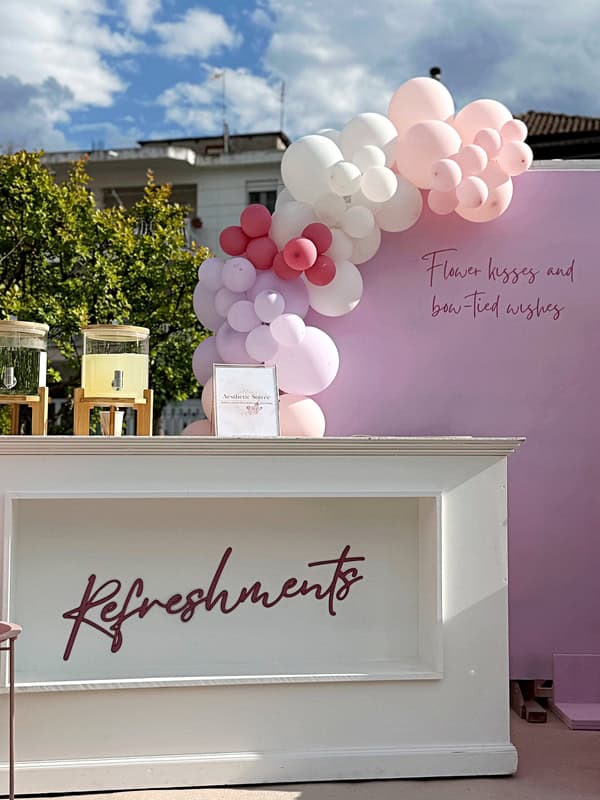 Romantic Girl Baptism Bow Decoration Ideas