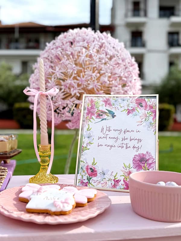 Romantic Girl Baptism Bow Decoration Ideas