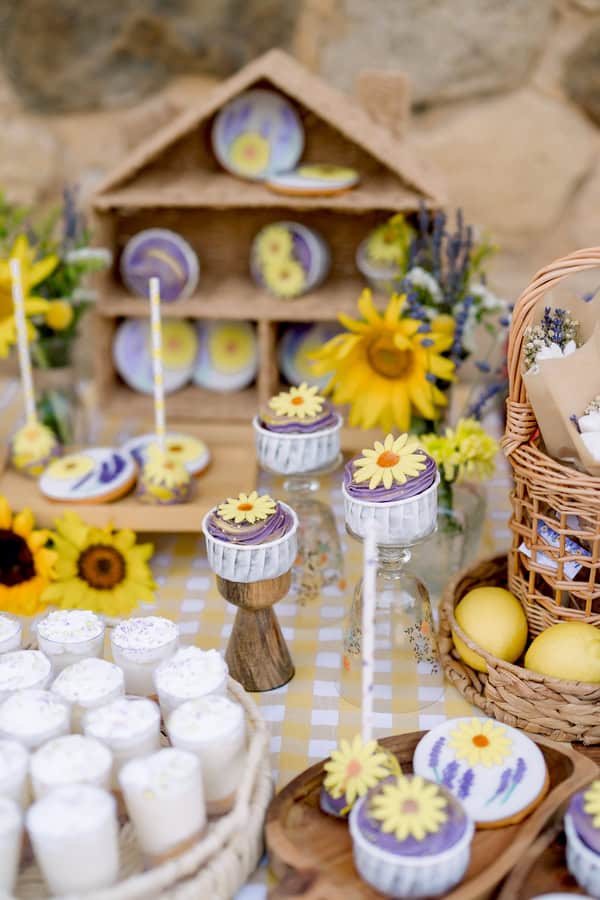 Summer Wedding Decoration Lemons Lavender Sunflowers