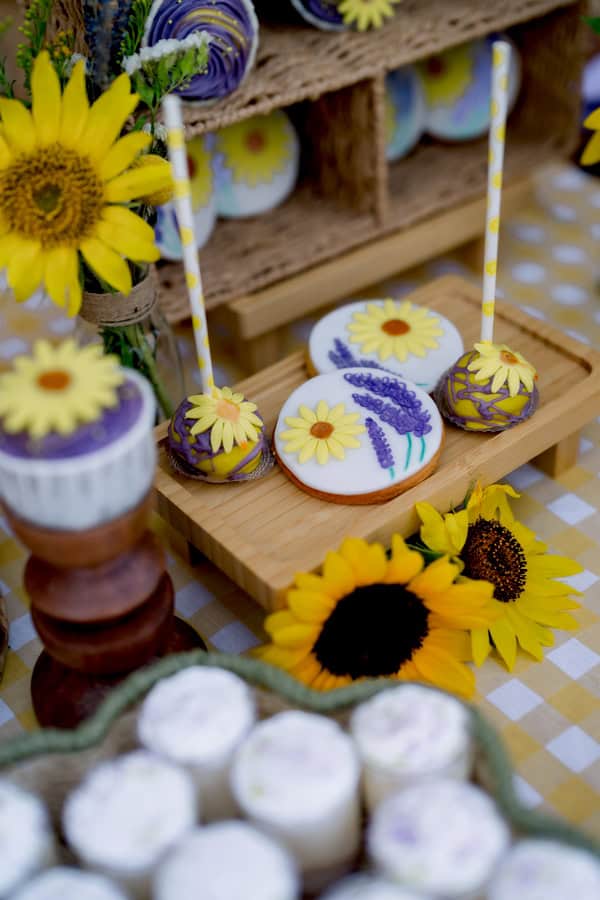 Summer Wedding Decoration Lemons Lavender Sunflowers