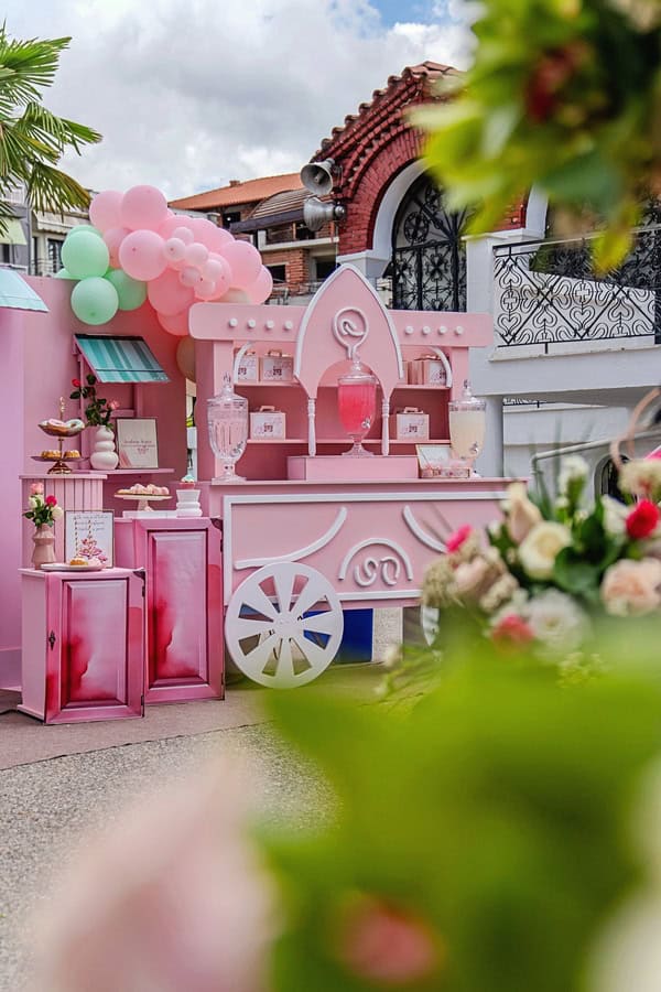French Patisserie Girl Baptism Ideas