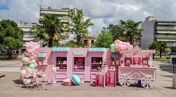 French Patisserie Girl Baptism Ideas