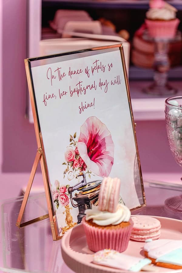 French Patisserie Girl Baptism Ideas