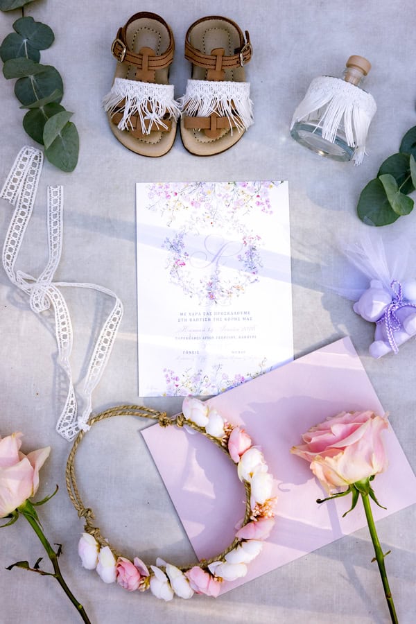 Romantic Summer Baptism In Pink Colors