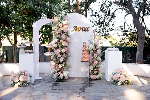 Romantic Summer Baptism In Pink Colors
