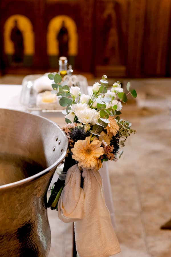 Baptism Ideas With Sage Green Details And Candy Cart
