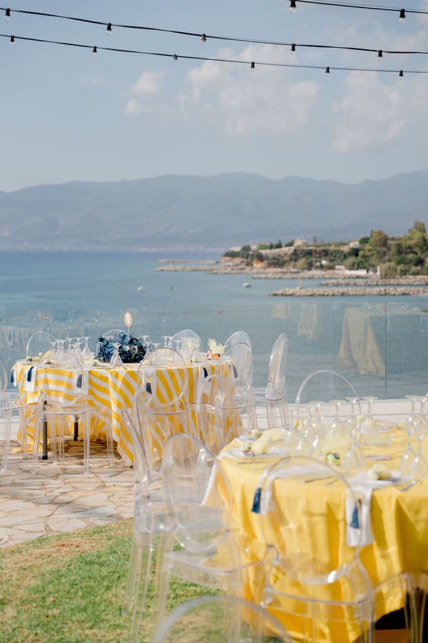 Colorful Summer Baptism Kalamata Positano Inspired