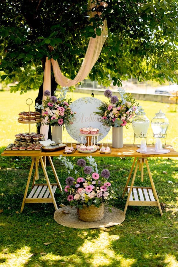 Floral Baptism Ideas In Soft Pastel Colors