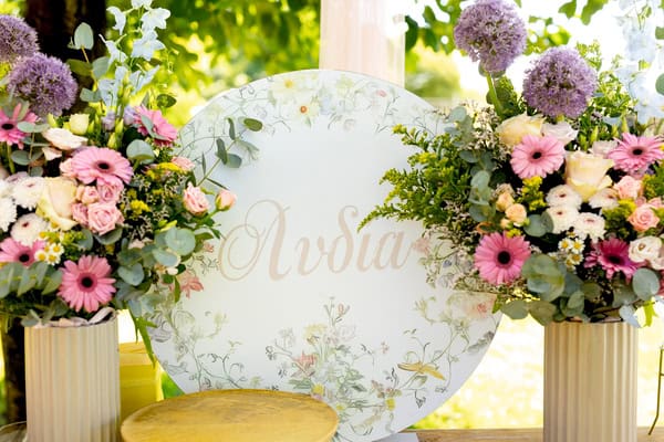 Floral Baptism Ideas In Soft Pastel Colors
