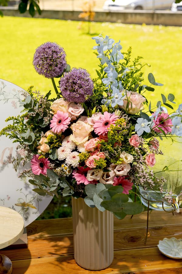 Floral Baptism Ideas In Soft Pastel Colors