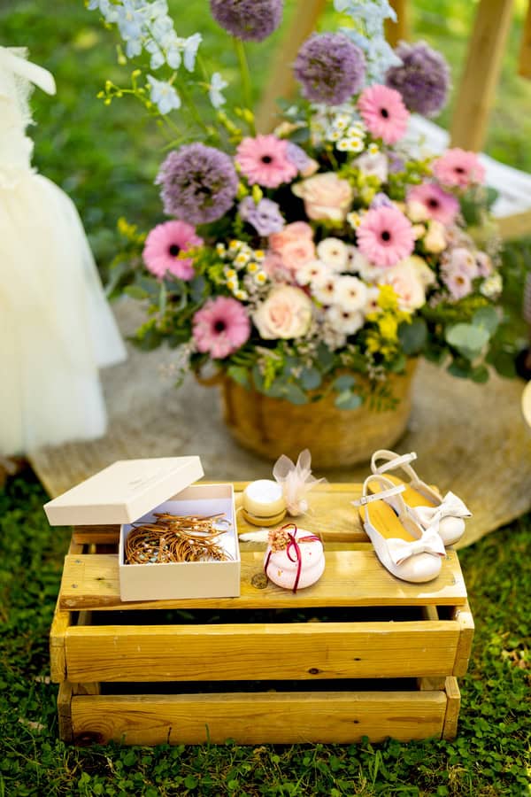 Floral Baptism Ideas In Soft Pastel Colors