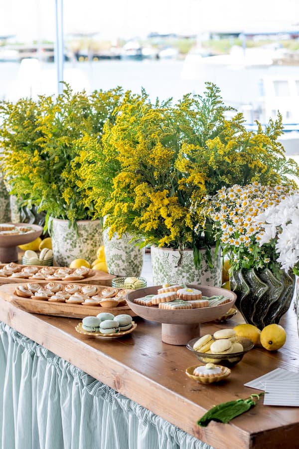 Stylish Lemon Baptism Ideas With Mediterranean Details
