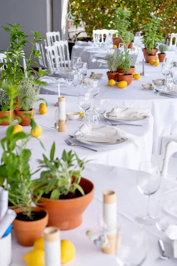 Stylish Lemon Baptism Ideas With Mediterranean Details