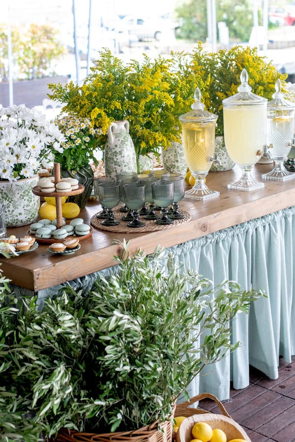 Stylish Lemon Baptism Ideas With Mediterranean Details