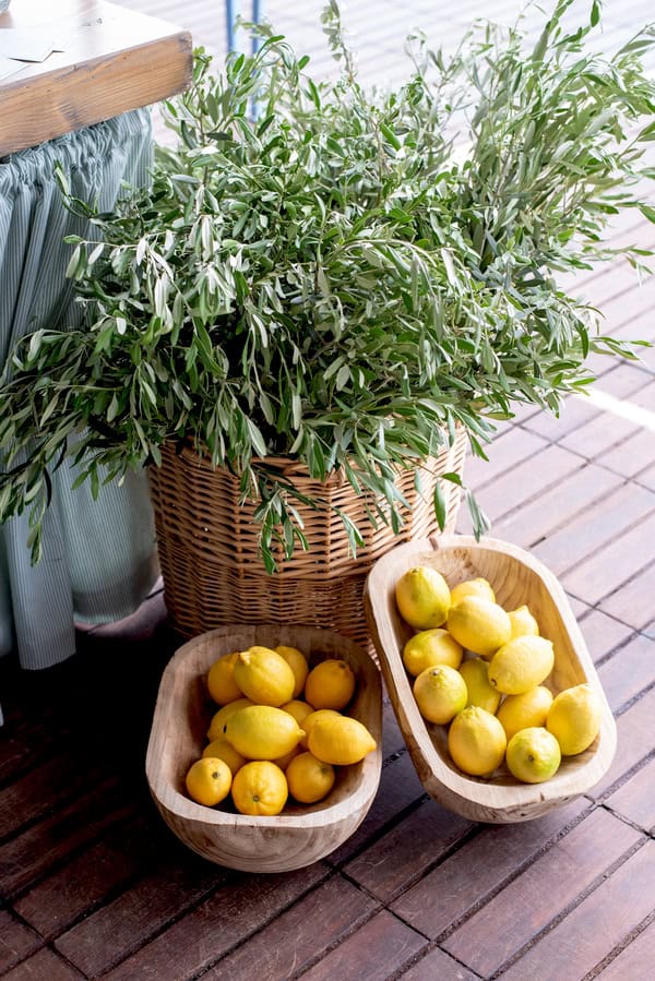 Stylish Lemon Baptism Ideas With Mediterranean Details
