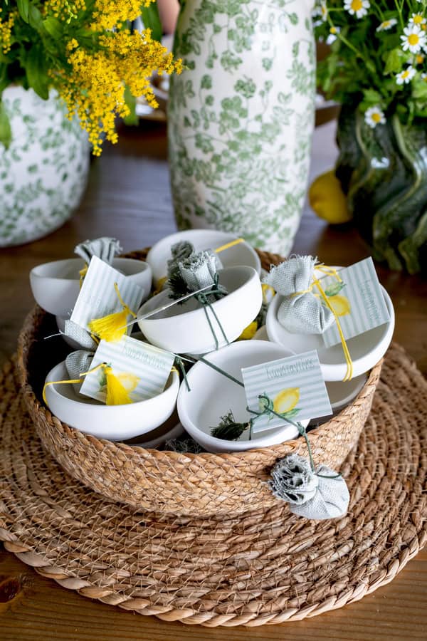 Stylish Lemon Baptism Ideas With Mediterranean Details