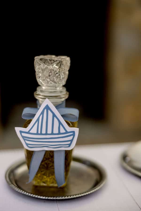 Dusty Blue Baptism Decoration Boat Theme