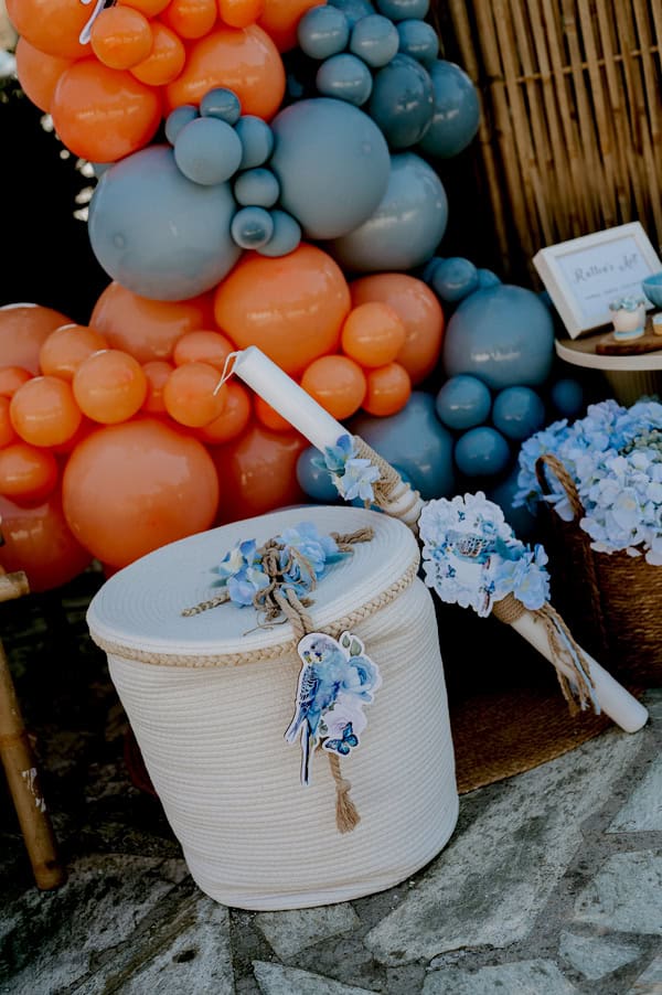 Most Beautiful Baby Boy Baptism Decoration Ideas With Exotic Parrots Theme