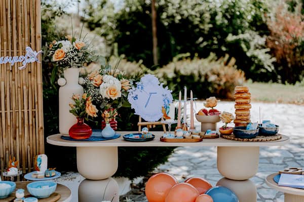 Most Beautiful Baby Boy Baptism Decoration Ideas With Exotic Parrots Theme