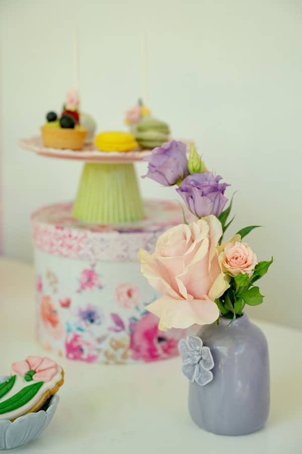 Christening Decoration Ideas Pink Yellow Lilac