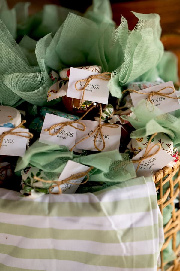 Picnic Themed Boy Baptism Wildflower Decoration