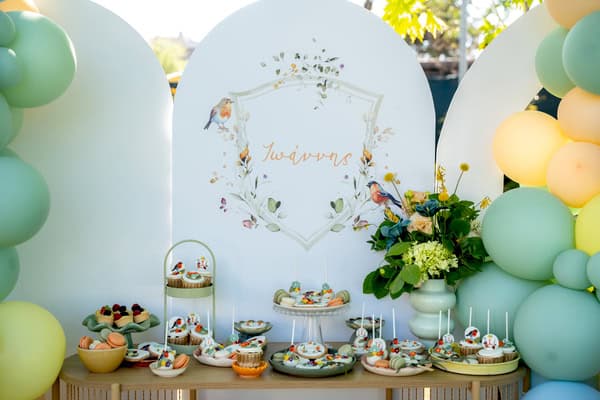 Romantic Baptism Floral Arrangements Rustic Chic Details