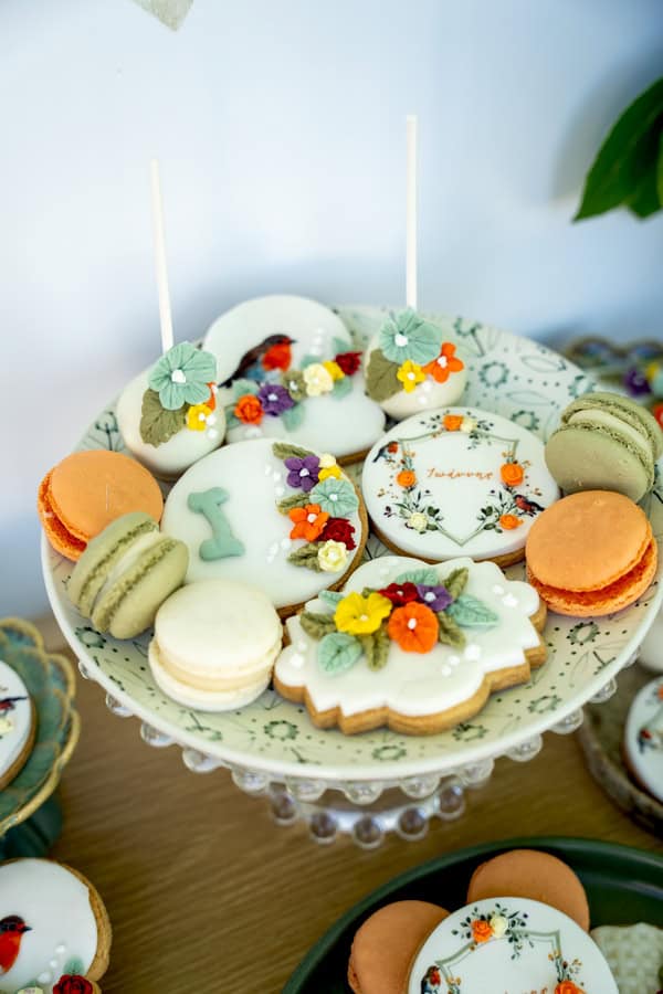 Romantic Baptism Floral Arrangements Rustic Chic Details