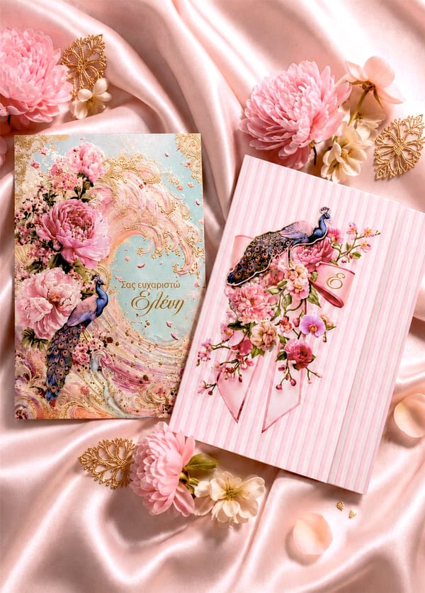 Romantic Summer Baptism Peacock Theme