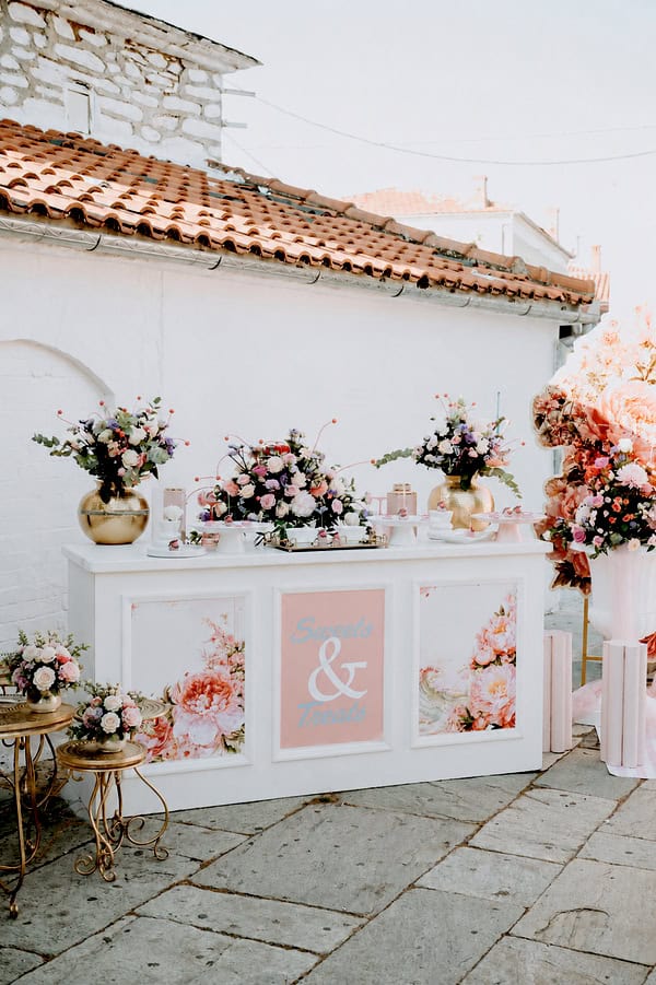 Romantic Summer Baptism Peacock Theme